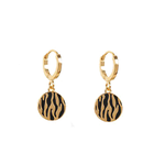 ANTLER Earrings Safari Huggie Gold