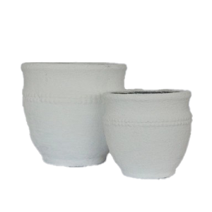 CC INTERIORS Santorini White Planter