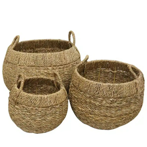 LE FORGE Seagrass Basket Round
