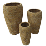 LINENS & MORE Seagrass Conical Pot Natural