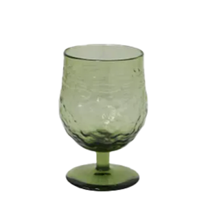 FRENCH COUNTRY Serena Green Wine Goblets Set/4