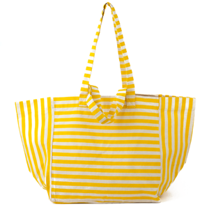 STELLA & GEMMA Bag Shopper Yellow & Stripe