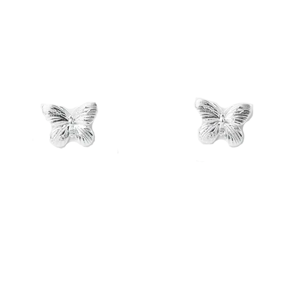 STELLA & GEMMA Earrings Silver Solid Butterfly