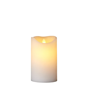 SIRIUS Sara Candle 75X125 White Rechargeable