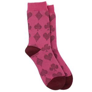 STELLA & GEMMA Socks Hot Pink Deck Of Cards