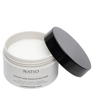NATIO Treat Radiant Skin Exfoliating Wipes 30