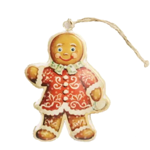 LE FORGE Gingerbread Man Vintage Hanging