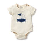 WILSON & FRENCHY Nautical Organic Bodysuit