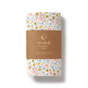 WILSON & FRENCHY Ava Floral Organic Cot Sheet