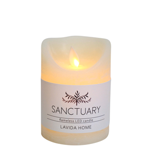 LA VIDA Flameless Candle Ivory