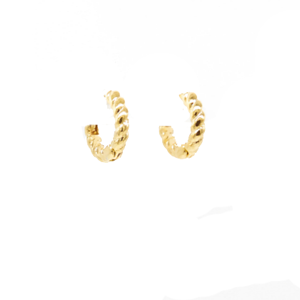 STELLA & GEMMA Earrings Cuff Gold Hoop Spiral