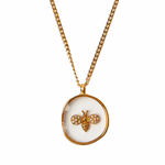 STELLA & GEMMA Necklace Gold Jewelled Honey Bee