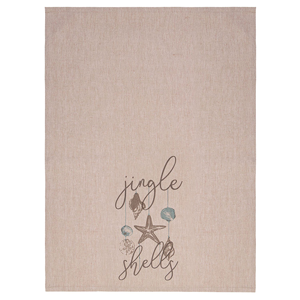 LINENS & MORE Jingle Shells Cotton Teatowel 50X70cm