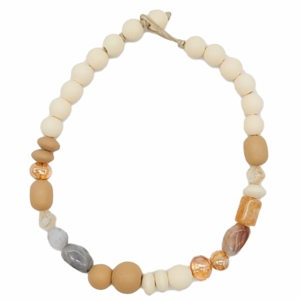 STELLA & GEMMA Necklace Neutral Beads