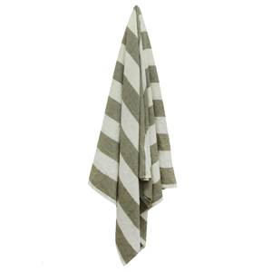 FRENCH COUNTRY Striped Tablecloth Olive Large