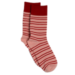 STELLA & GEMMA Socks Pink with Red Stripes