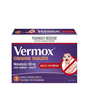 VERMOX Tabs 100mg 2s