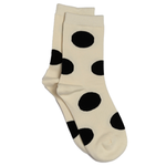 STELLA & GEMMA Socks White with Black Spots