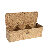 LA VIDA Woven Case With Sections Natural