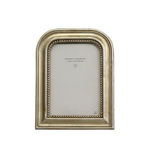 FRENCH COUNTRY Beaded Arch Photo Frame Silver 5x7