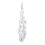 FRENCH COUNTRY Woven Check Teatowel Off-White/Black