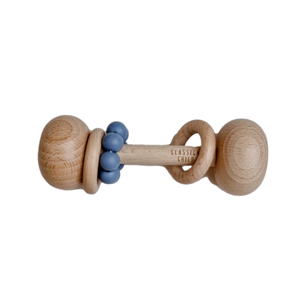 CLASSICAL CHILD Beech Rattle Denim