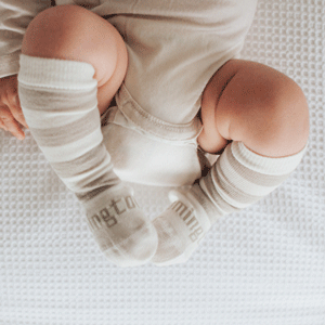 LAMINGTON Socks Newborn Naturals Dandelion 0-3 Months