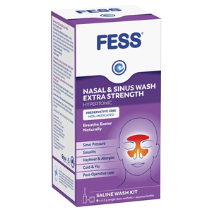 FESS Nasal & Sinus Wash Extra Strong Kit 6s