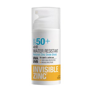 INVISIBLE ZINC 4hr Water Resistant SPF50+ 100ml