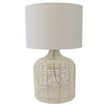 LE FORGE Rattan Weave Table Lamp