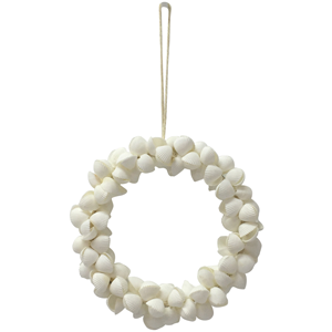 LE FORGE Shell Arca Wreath 30cm White