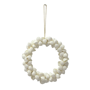 LE FORGE Shell Wreath Large White