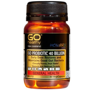 GO HEALTHY Probiotic 40B HOWARU Restore Caps 30