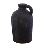 CAPULET Provincial Terracotta Vase Weathered Black 40X20cm