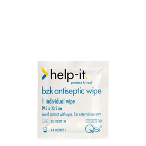 HELP-IT Antiseptic Wipe Single