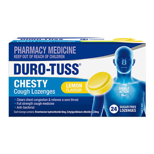 DURO-TUSS Lozenges Chesty Cough Lemon 24
