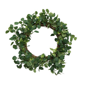 FRENCH COUNTRY Eucalyptus Erica Berry Wreath Large