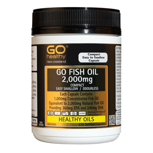 GO HEALTHY Fish Oil 2000mg Odourless 230cap